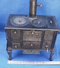 The small cast iron stove on