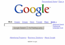The Google home page - via Daymix