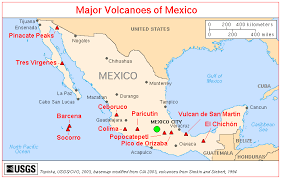 Major Volcanoes of Mexico - via Daymix