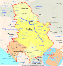Map Serbia Montenegro - via Daymix
