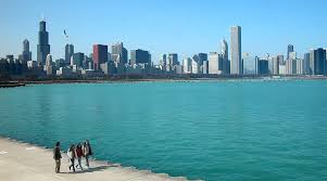 Skyline from Lake Michigan - via Daymix