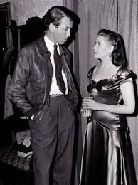   Yvonne De Carlo   and Jimmy Stewart    