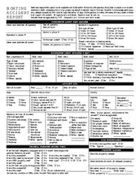 Sample boat accident report form