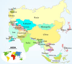 Image Maps of <b>Asia</b> Picture