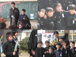 小学校の卒業式でした。