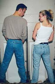 peeing while standing]