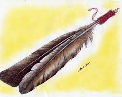 Two Redtied Feathers (27K jpeg - via Daymix