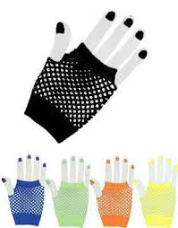 fingerless Madonna gloves, - via Daymix