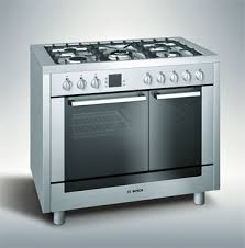 steel gas range cooker has