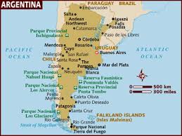 Map of  Argentina  
