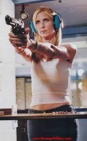 Ann Coulter Shooting Gun