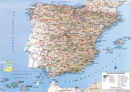 Atlas  map   of  Spain  