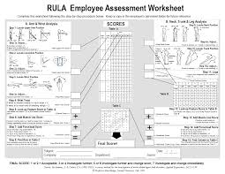 RULA  Employee Assessment   Worksheet