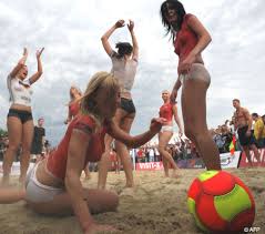 Germans boob in topless clash