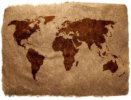 Old World Map Image (not in