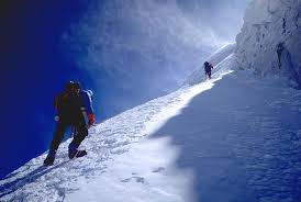   Mountain climbing   guide on    