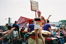 Topless transsexual
