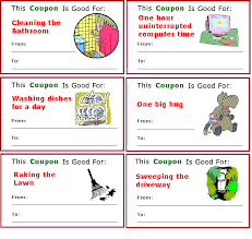 Free Printable Chore Coupons, - via Daymix
