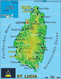 World Atlas - Map of St. Lucia - via Daymix