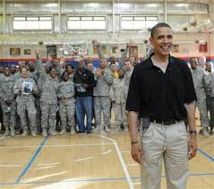 Barrack Obama keeps his distance from the Military