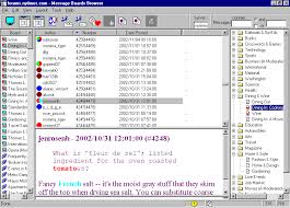 Screenshot of Message Boards Browser