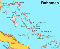 The Bahamas Map - via Daymix