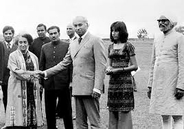 ... Indira Gandhi in Simla, India.