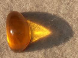 A clear piece of amber