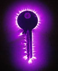 kirlian photo of a key