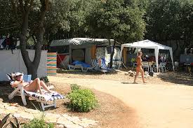 The nudist part of the camp