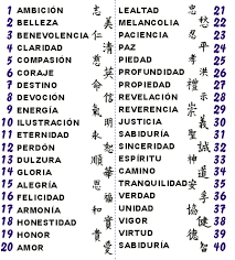 PEGATINAS  SIMBOLOS CHINOS   10 ctm    