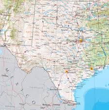 Image <b>Texas</b>   Shaded Relief Map Picture