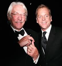 Donald and  Kiefer Sutherland   at the    