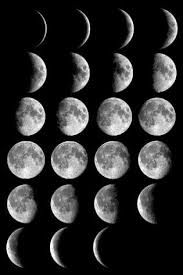      cycle of the  moon   from the top    