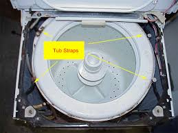 top brace of the washer.