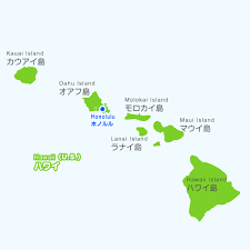 ハワイの地図