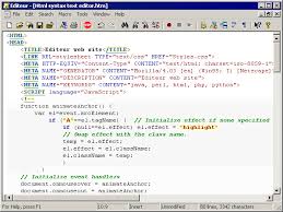 Text editor - Java Perl Html - via Daymix