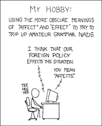 So you can affect an effect
