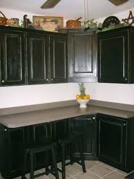 Distressed Black Kitchen