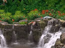 3D Garden Waterfalls by San