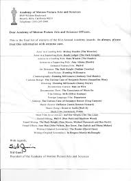 According to an Oscars - via Daymix