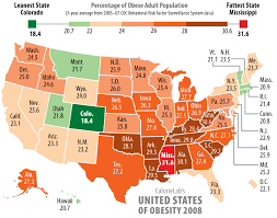 Fattest States 2008: - via Daymix
