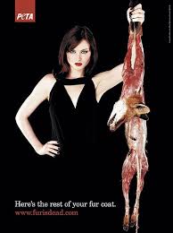 As part of  PETA   s Rather Go Naked    