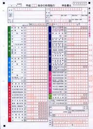 申告書B 左の画像が、確定申告