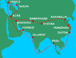 Map of Marco's Journey