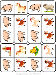   Farm Animal   Dominoes Page 1