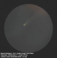   Cometa   McNaught over the horizont in    