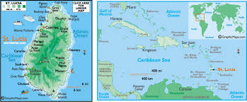 map of st. lucia and st. lucia - via Daymix