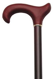 Hardwood  cane   with genuine leather    