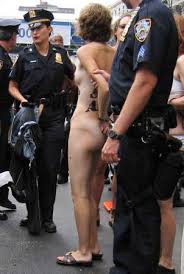 AIDS activists stripped naked